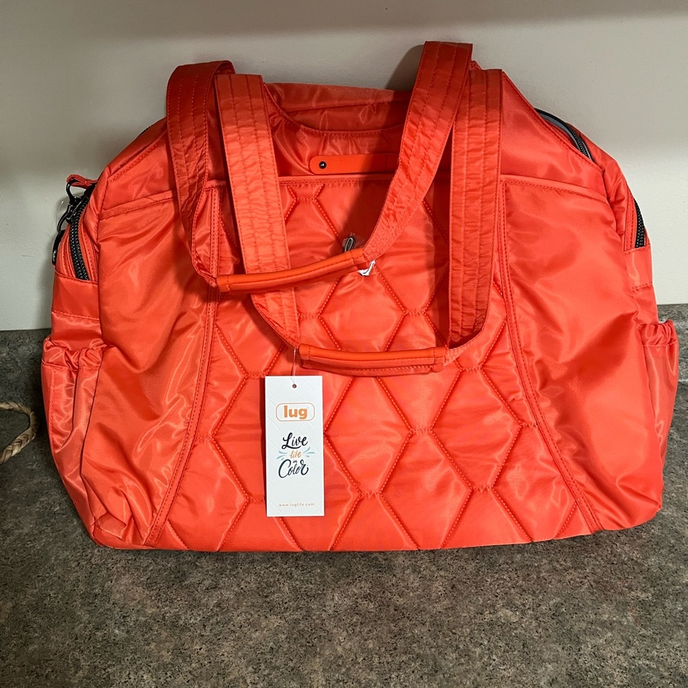 Lug pontoon 2 overnight bag Papaya Icepop NWT